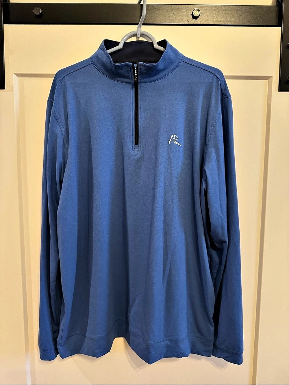 Like New RHOBACK Heather Performance Quarter-Zip - Blue - XL
